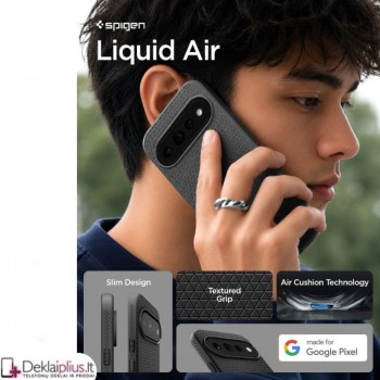 Spigen Liquid Air guminis dėklas - juodas (Google Pixel 11 Pro)